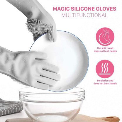 Silicone Dishwashing Cleaning Gloves