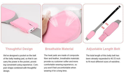 Rechargeable Menstrual Heating Pad with Vibration