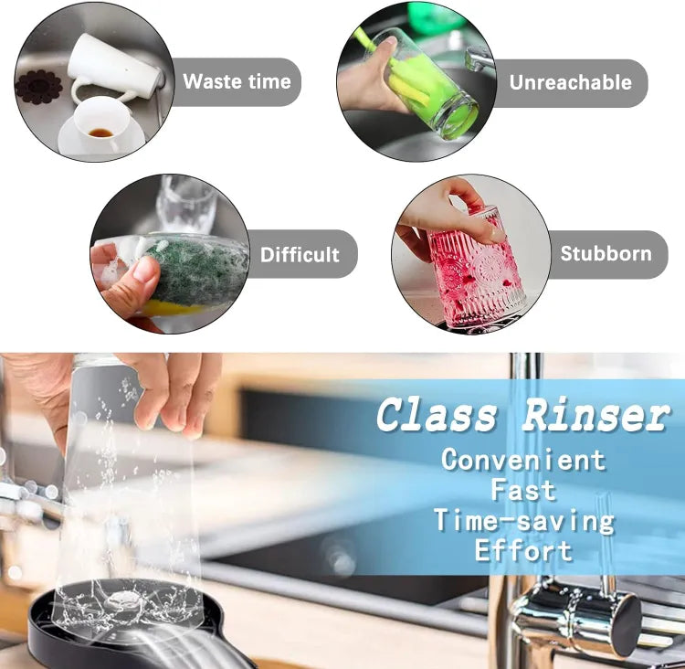 Glass Rinser for Kitchen Sink
