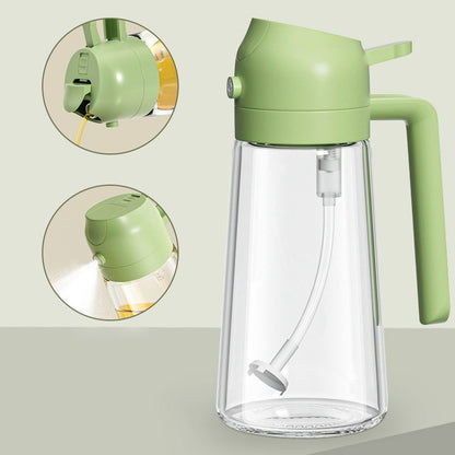 2-in-1 Glass Oil Spray & Pour Bottle