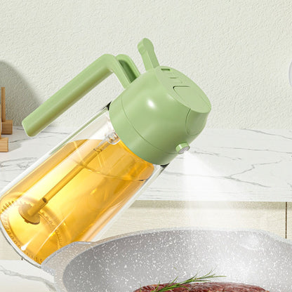 2-in-1 Glass Oil Spray & Pour Bottle
