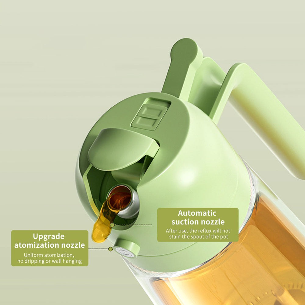 2-in-1 Glass Oil Spray & Pour Bottle
