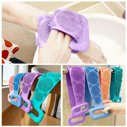 Double-Sided Silicone Bath Back Scrubber