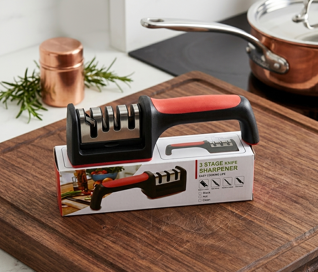 3-in-1 Professional Knife & Scissors Sharpener