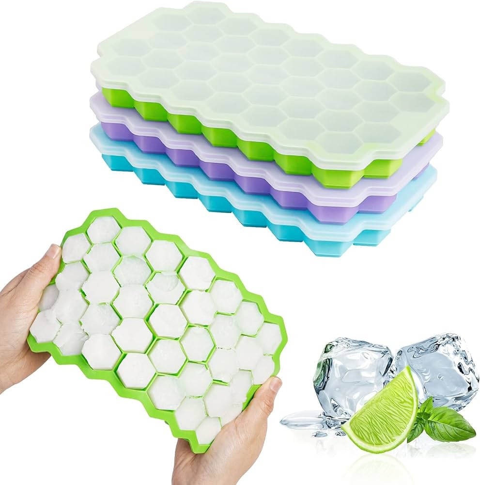 Silicone Ice Cube Tray with Lid