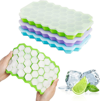 Silicone Ice Cube Tray with Lid