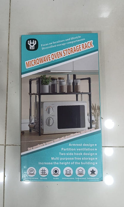 2-Tier Microwave Oven Storage Rack