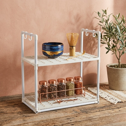 2-Tier Microwave Oven Storage Rack