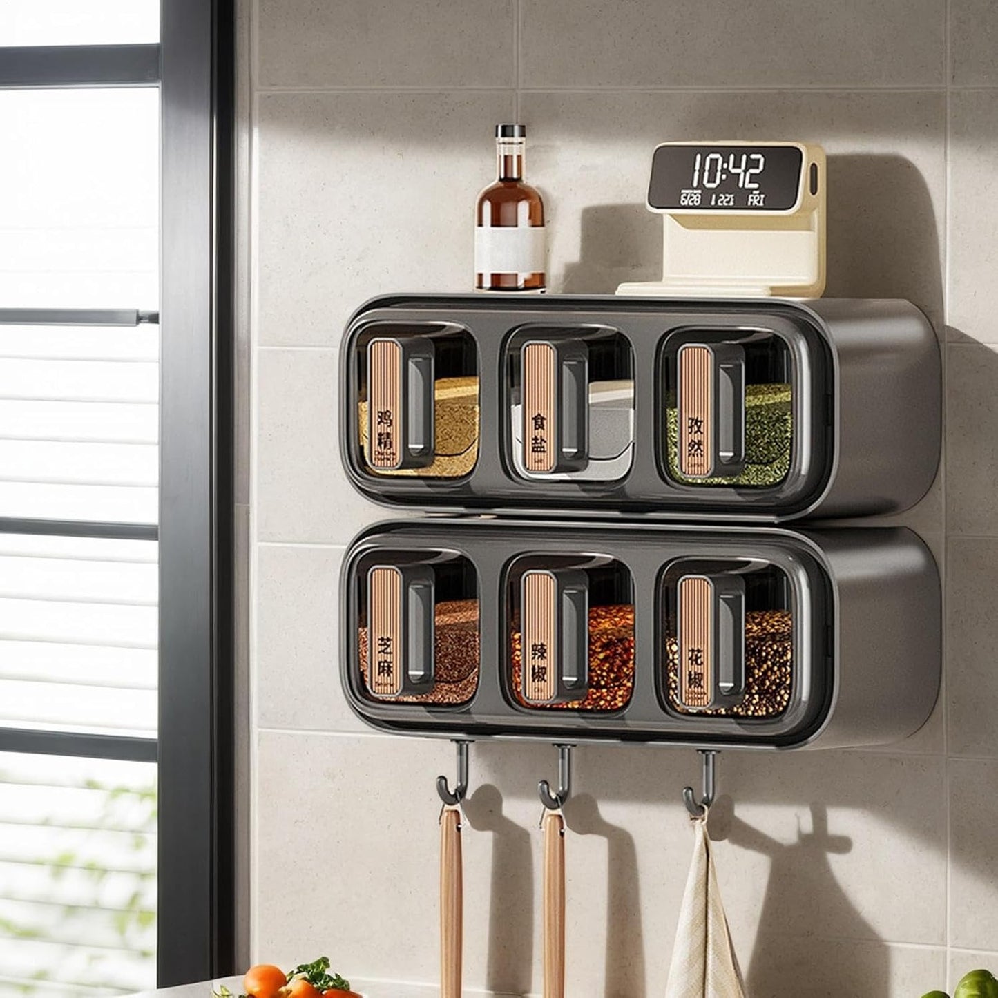 Wall Mounted Spice Organizer