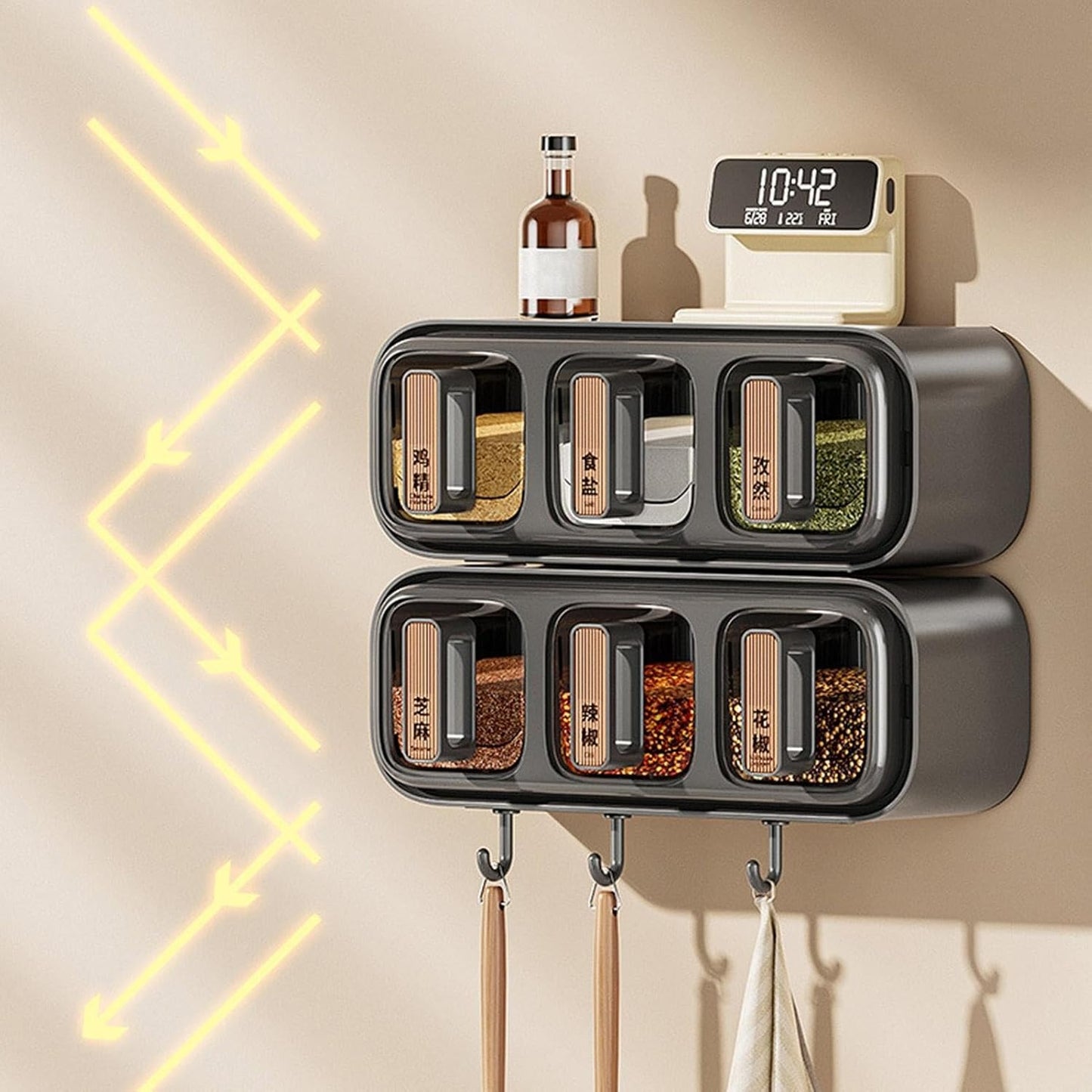 Wall Mounted Spice Organizer