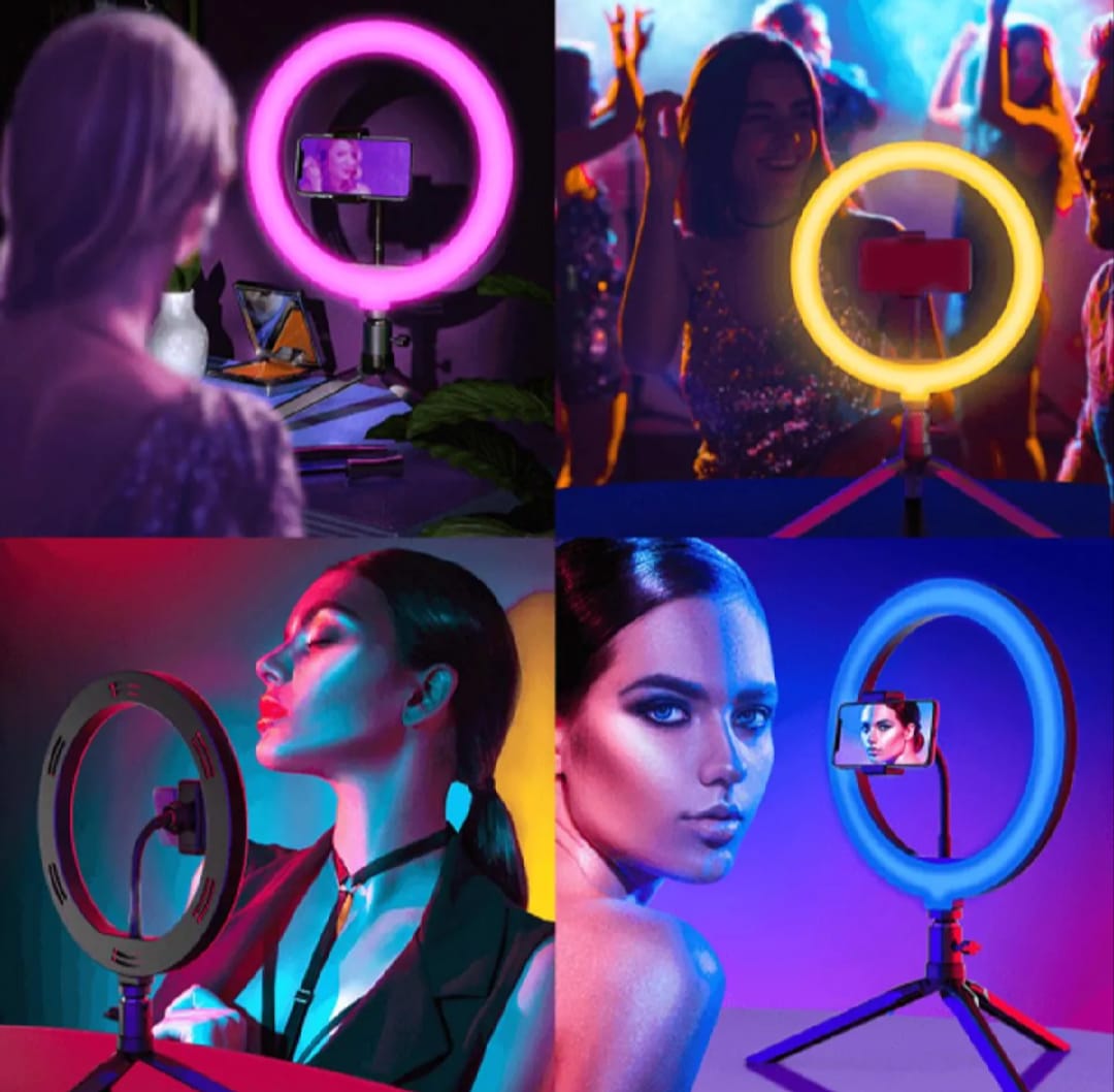 RGB Ring Light with Phone Holder