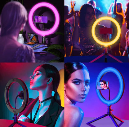 RGB Ring Light with Phone Holder