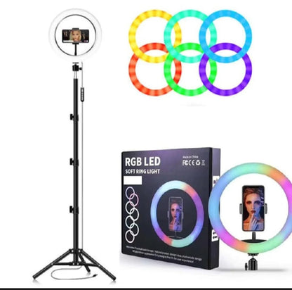 RGB Ring Light with Phone Holder
