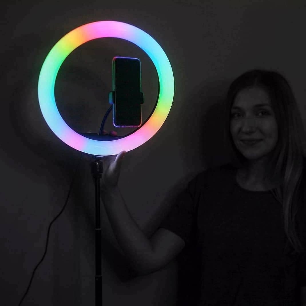 RGB Ring Light with Phone Holder