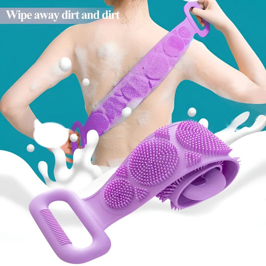 Double-Sided Silicone Bath Back Scrubber