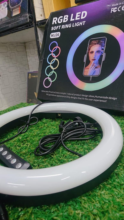 RGB Ring Light with Phone Holder