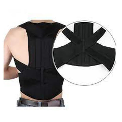 Back Pain Relief Shoulder & Back Support Belt – Adjustable Posture Corrector for Men & Women