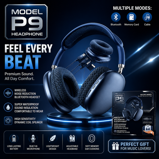 P9 Deep Bass Wireless Bluetooth Headphones