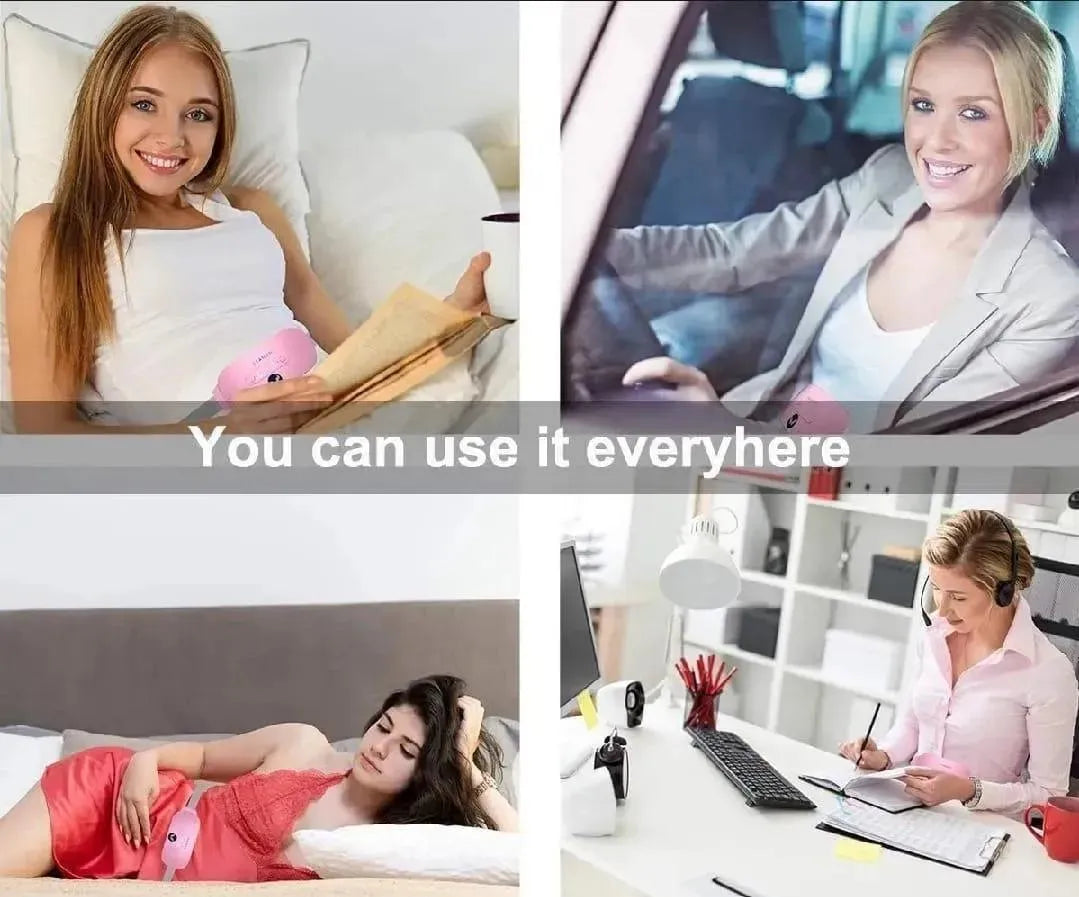 Rechargeable Menstrual Heating Pad with Vibration