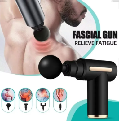 Rechargeable Deep Tissue Massage Gun – Powerful Muscle Recovery & Full Body Pain Relief Massager with Multiple Attachments