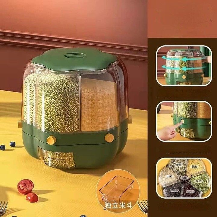 360° Rotating 7KG Rice & Grain Dispenser