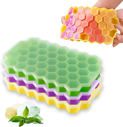 Silicone Ice Cube Tray with Lid