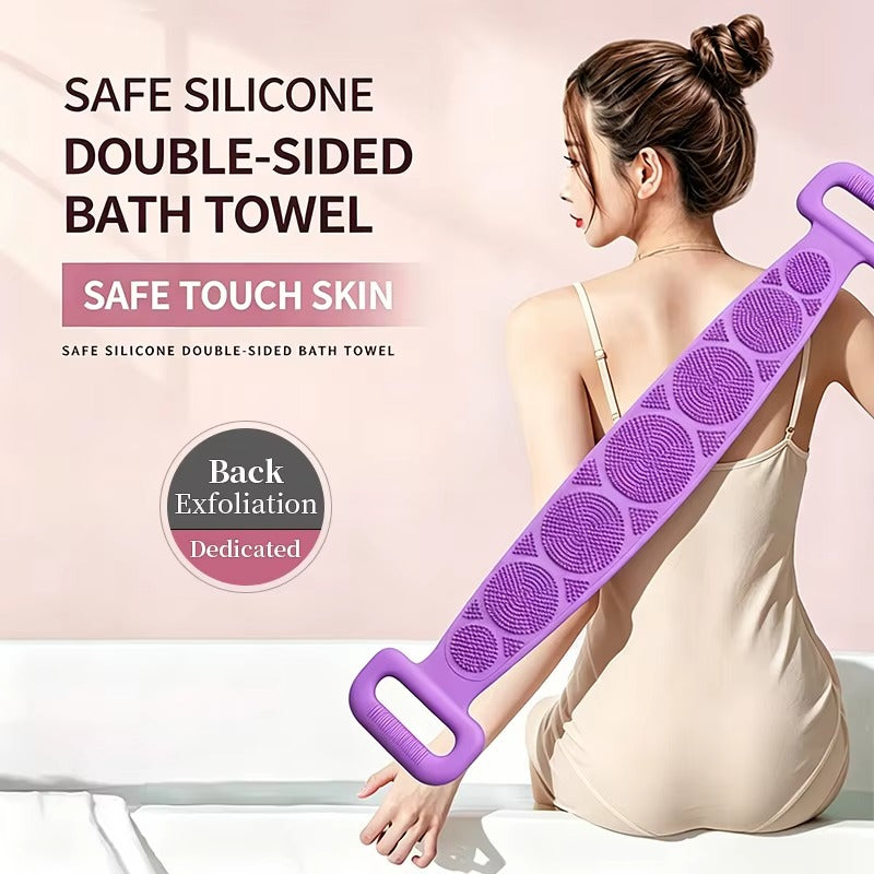 Double-Sided Silicone Bath Back Scrubber
