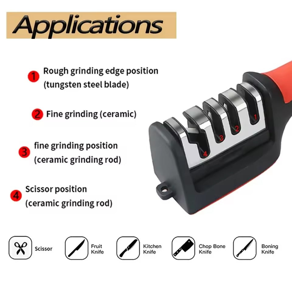 3-in-1 Professional Knife & Scissors Sharpener